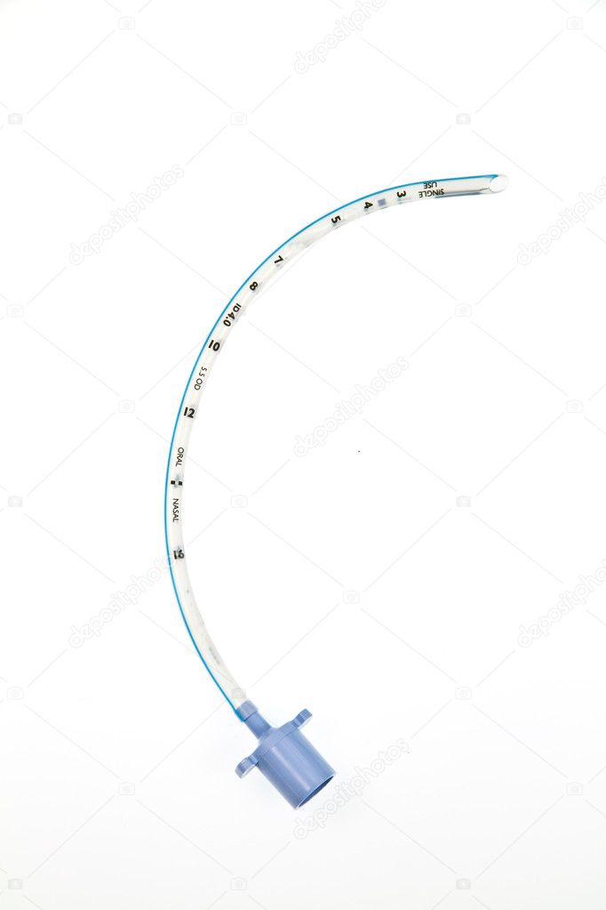 Small uncuffed endotracheal tube used for children