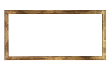 Gold coloured picture frame clipart