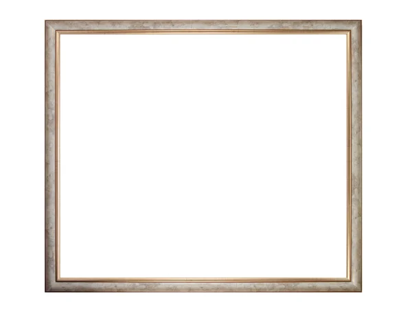 Gold and mottled grey picture frame — Stock Photo, Image