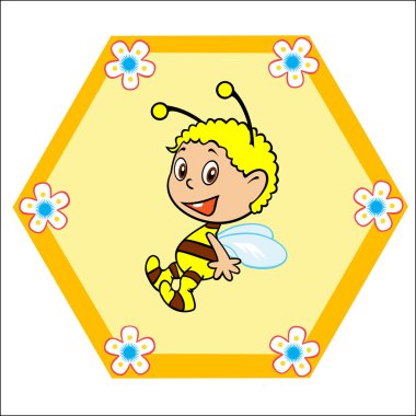 Baby bee clipart