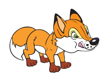 Little fox clipart