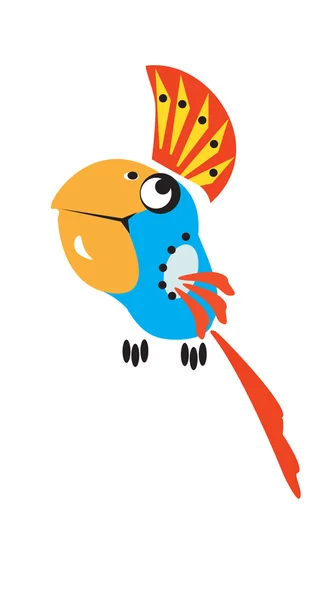 Gestileerde parrot — Stockvector
