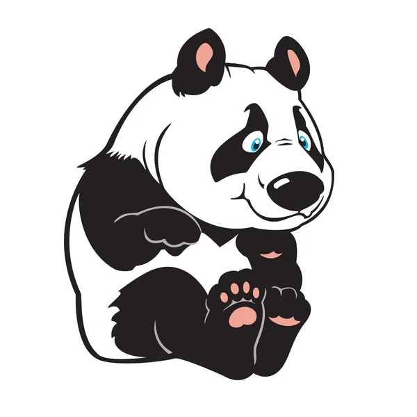幼稚的熊猫 — 图库矢量图片