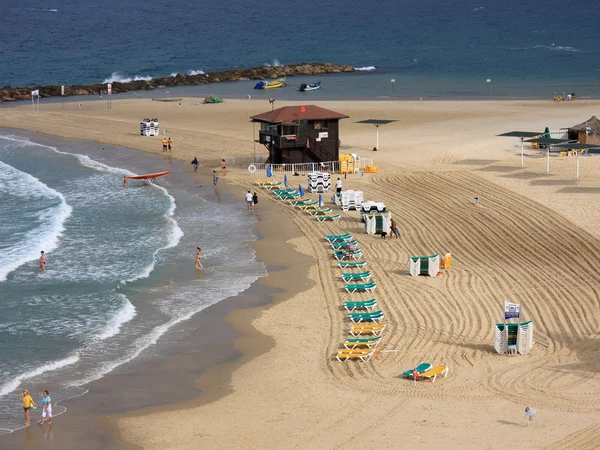 Пляж в Нетанія, Ізраїль — стокове фото