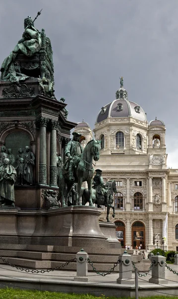 Wien, Österreich. Maria Theresa Platz — Stockfoto