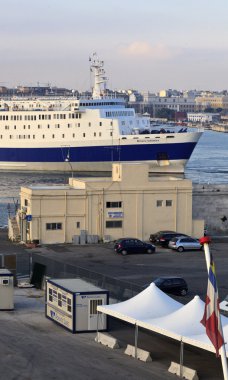 Seaport. bari, İtalya.