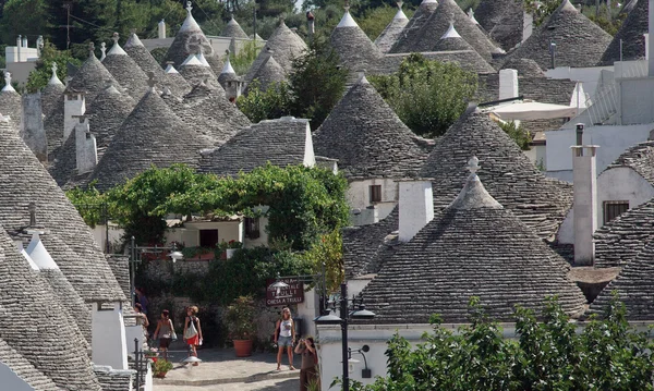 stock image Travel to southern Italy. Alberobello