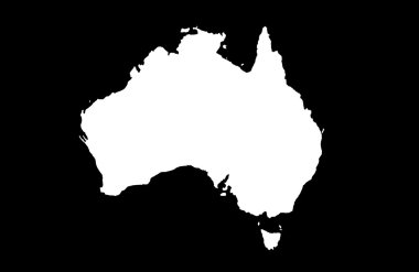 Commonwealth of Australia map clipart