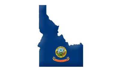 State of Idaho map clipart