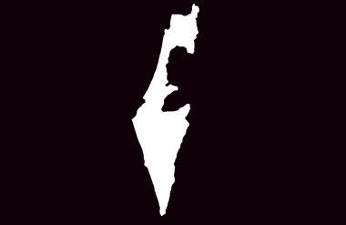 State of Israel map clipart