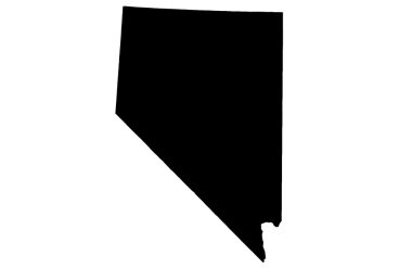 State of Nevada map clipart