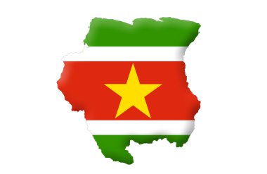 Republic of Suriname map