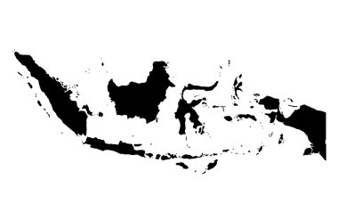 Republic of Indonesia map clipart