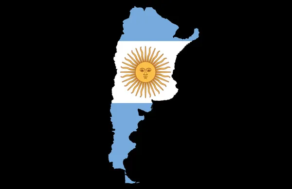 República Argentina mapa —  Fotos de Stock
