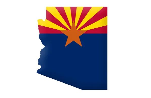 State of Arizona maps — 图库照片