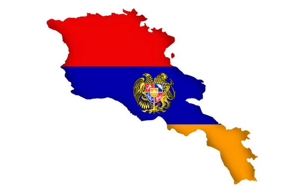 Karte der Republik Armenien — Stockfoto