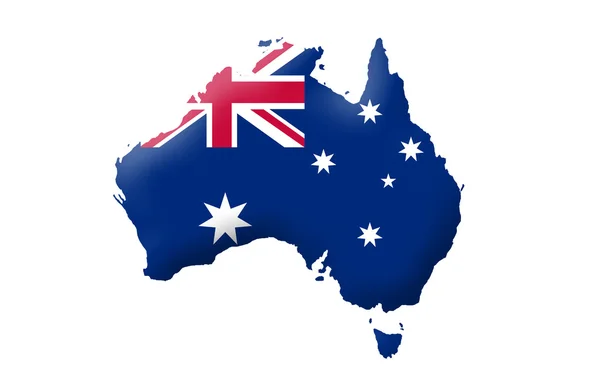 Commonwealth of Australia map — Stockfoto