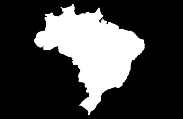 Karte der Föderativen Republik Brasilien — Stockfoto