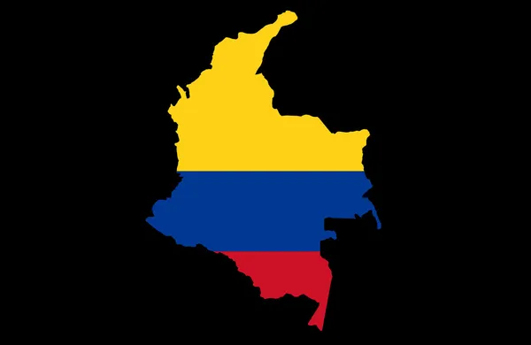 Republic of Colombia map — Stock fotografie
