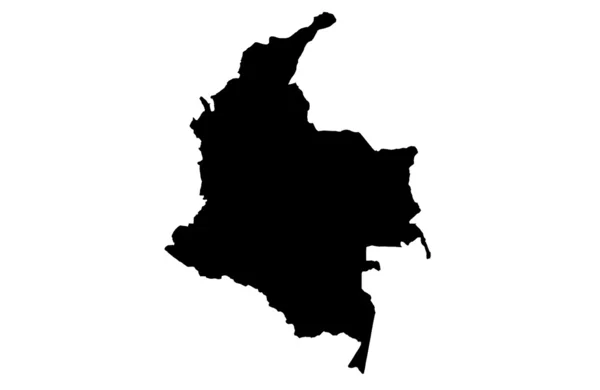 Mapa da República da Colômbia — Fotografia de Stock