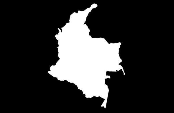 Karte der Republik von Kolumbien — Stockfoto