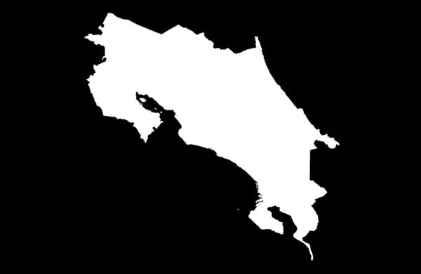 Republic of Costa Rica map — Stockfoto