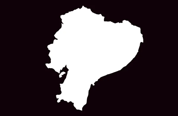 Karte der Republik Ecuador — Stockfoto
