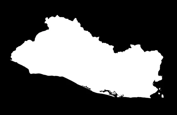 Republic of El Salvador map — Zdjęcie stockowe