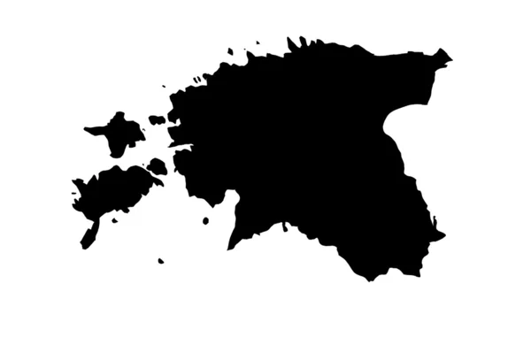 Republic of Estonia map — Stock Fotó