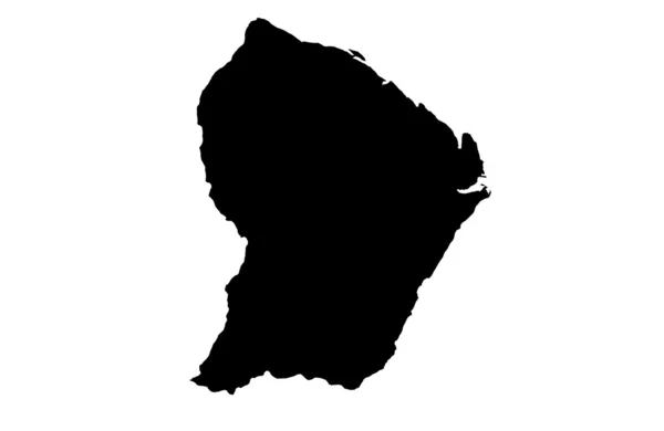 Карта Французской Гвианы — стоковое фото