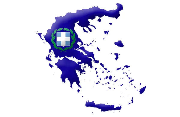 Карта Греческой Республики — стоковое фото