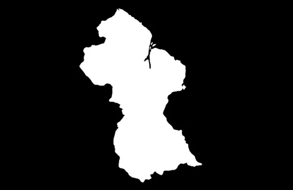 Co-operative Republic of Guyana map — Zdjęcie stockowe