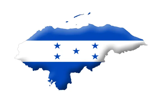 Republic of Honduras map — Zdjęcie stockowe