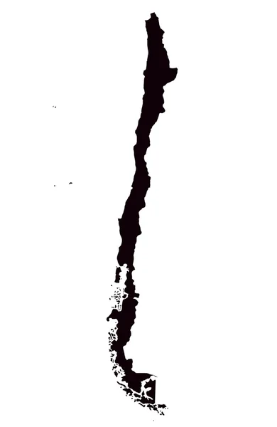 República de Chile mapa —  Fotos de Stock