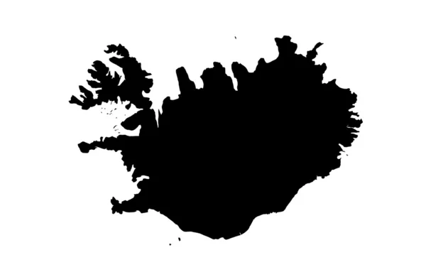 Karte der Republik Island — Stockfoto