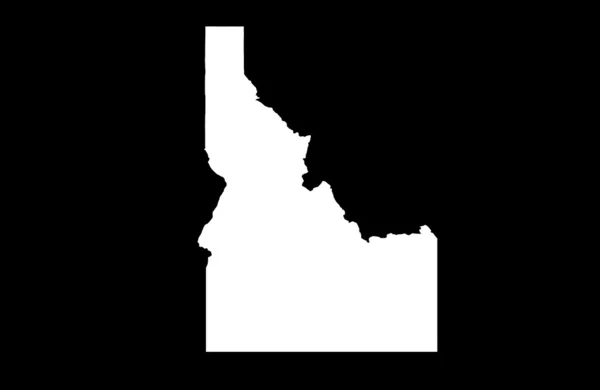 Karte zum Zustand von Idaho — Stockfoto