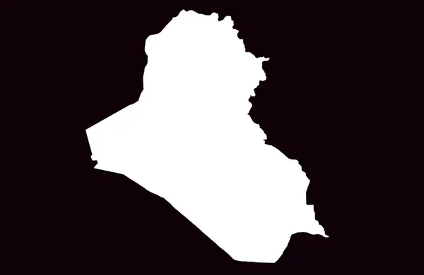 Republic of Iraq map — 图库照片
