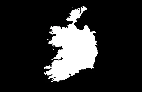 爱尔兰共和国地图 — 图库照片