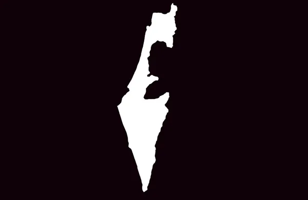 Mapa do Estado de Israel — Fotografia de Stock