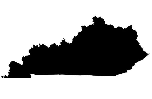 Commonwealth of Kentucky map — Zdjęcie stockowe