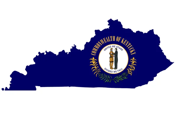 Commonwealth of Kentucky map — Stock fotografie