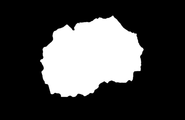 Karte der Republik Mazedonien — Stockfoto