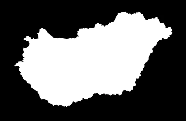 Republic of Hungary map — Stockfoto