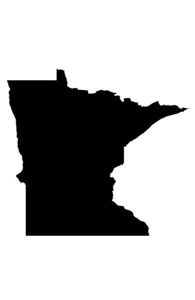 State of Minnesota map — Zdjęcie stockowe