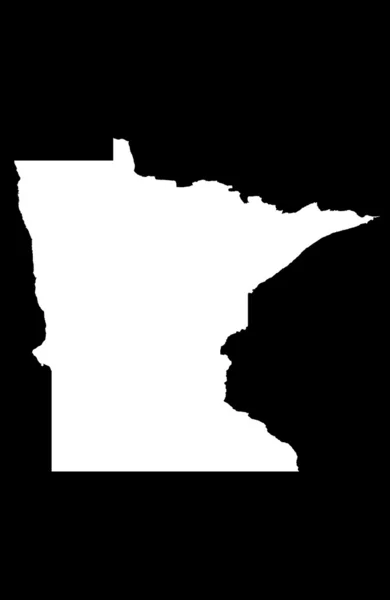 Karte zum Zustand von Minnesota — Stockfoto