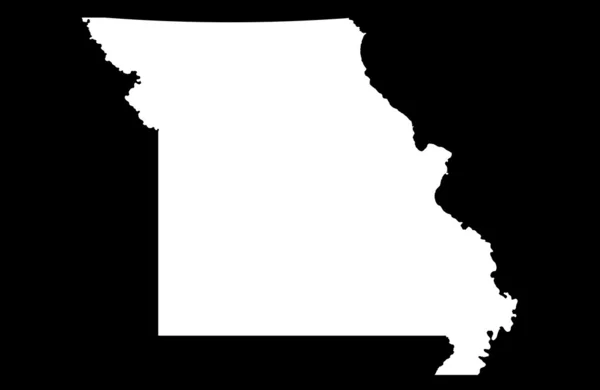 State of Missouri map — 스톡 사진