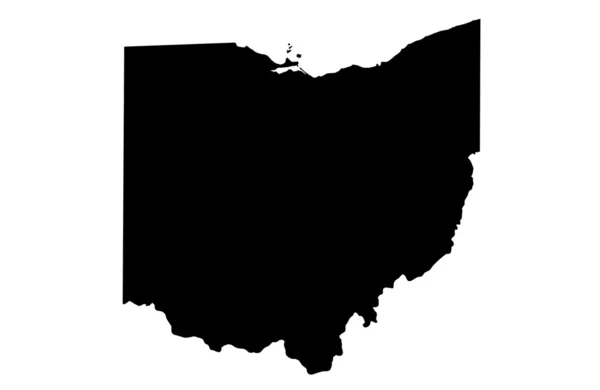 State of Ohio map — Φωτογραφία Αρχείου