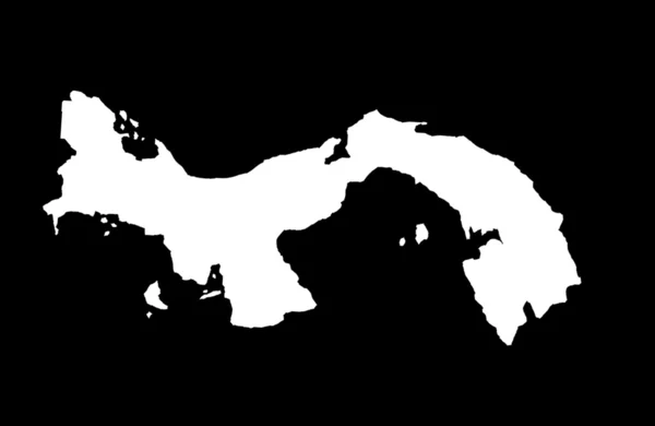 Карта Республики Панама — стоковое фото
