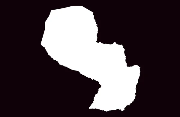巴拉圭共和国地图 — 图库照片