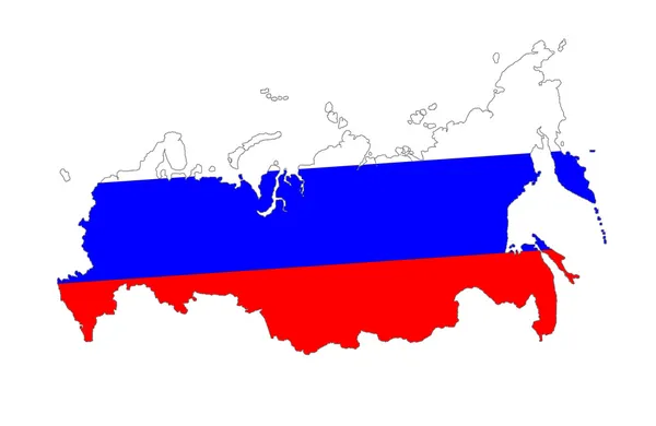 Ryska federationens flagga — Stockfoto